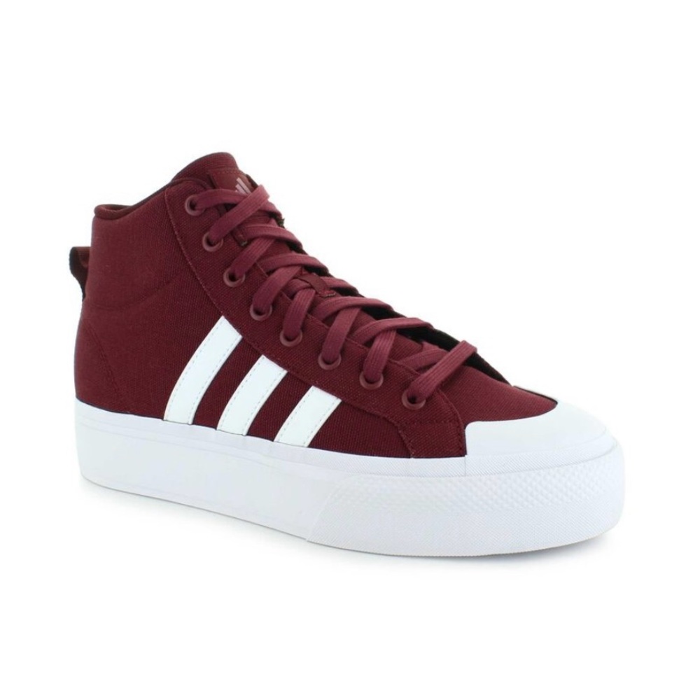 adidas Bravada 2.0 Mid Platform in Burgundy